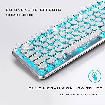 Amazon | Alkem メカニカルゲーミングキーボード 30LEDバック